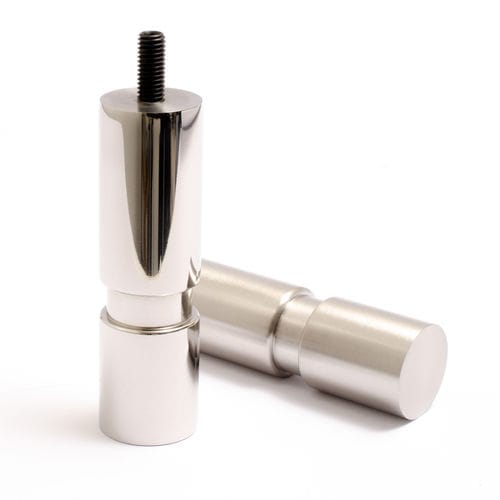 磨砂不锈钢家具腿 - CYLINDER 100 - B&B Sweden, Bäccman & Berglund Sweden - 抛光不锈钢 / 磨砂铜 / 抛光铜