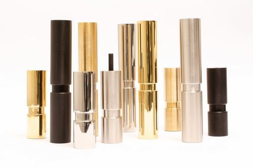 磨砂不锈钢家具腿 - CYLINDER  - B&B Sweden, Bäccman & Berglund Sweden - 抛光不锈钢 / 磨砂铜 / 抛光铜