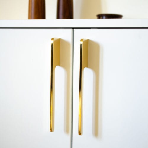 磨砂黄铜家具把手 - LINE 200 - B&B Sweden, Bäccman & Berglund Sweden - 抛光黄铜