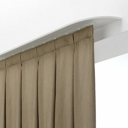 天花板固定式窗帘导轨 - DINAMICA - TAO DESIGN - 墙面固定 / 褶皱帘 / 用于双帘