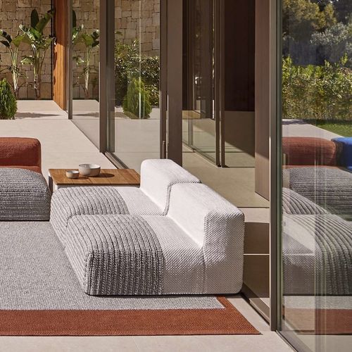 现代风格壁炉椅 - Mangas Outdoor - GAN RUGS - 灰色 / 蓝色 / 白色