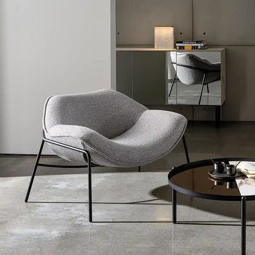 现代风格扶手椅 - ALISIA - Sovet Italia - 布料 / 金属 / 带头枕