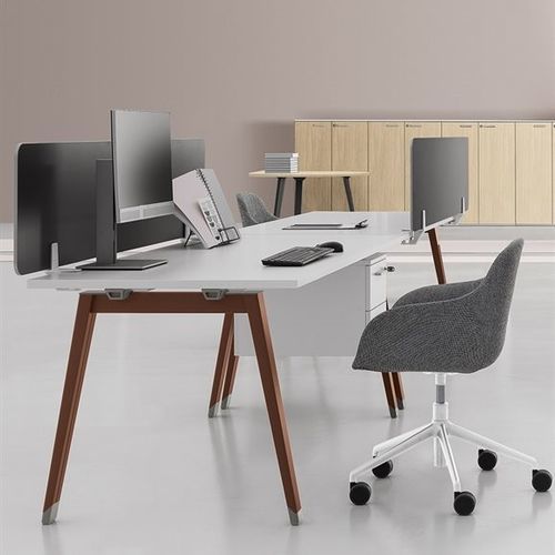 开放式办公桌 - DV804 E-PLACE - Della Valentina Office - 落地 / 2至4人 / 多座位