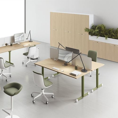 开放式办公桌 - DV817 OSLO - Della Valentina Office - 落地 / 2至4人 / 现代风格
