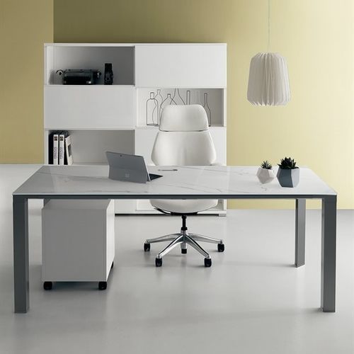 老板桌 - DV901 VERTIGO - Della Valentina Office - 落地 / 现代风格 / 木质