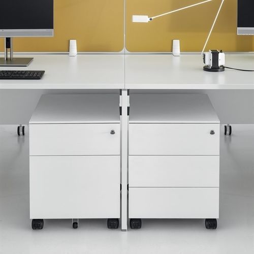 金属抽屉文件柜 - DV550 - Della Valentina Office - 三聚氰胺 / 3 屉式 / 脚轮