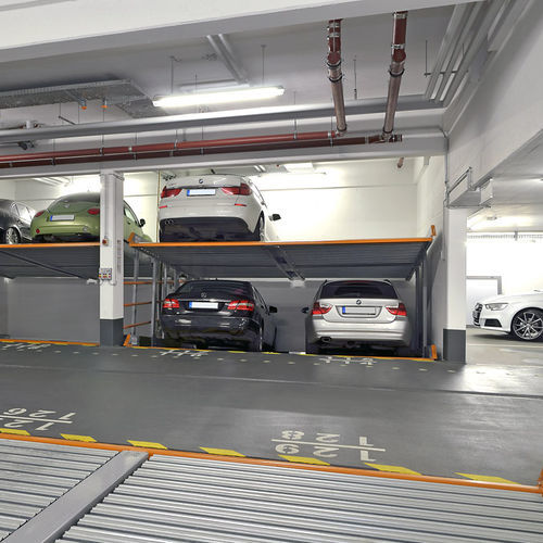 2级停车系统 - MULTIBASE 2078i - KLAUS Multiparking GmbH - 倾斜 / 带有平台