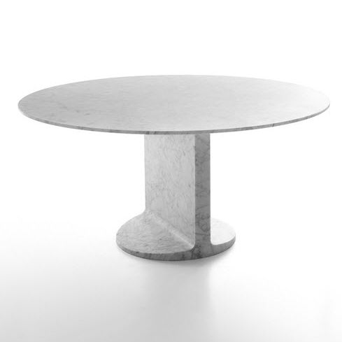 现代风格餐桌 - MIMMO - Marsotto - 大理石 / 圆形 / 家用