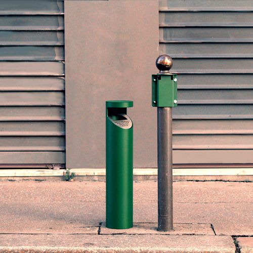 落地烟灰缸 - LA MÉGONETTE - TF URBAN - 钢 / 用于室外 / 公共空间