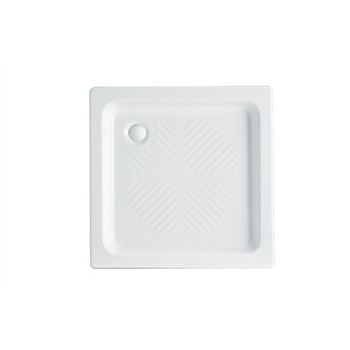 正方形淋浴底盆 - CONTRACT 65X65 - Ceramic Vulcano - 嵌入式 / 陶瓷