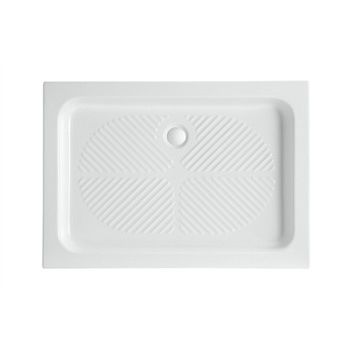 长方形淋浴底盆 - CONTRACT 70X100 - Ceramic Vulcano - 嵌入式 / 陶瓷