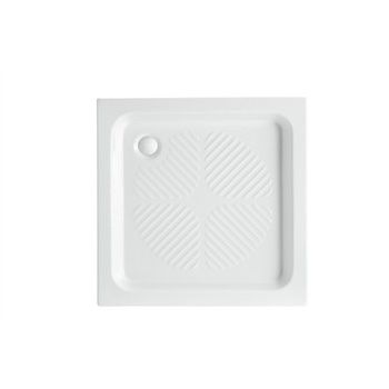 正方形淋浴底盆 - CONTRACT 75x75 - Ceramic Vulcano - 嵌入式 / 陶瓷
