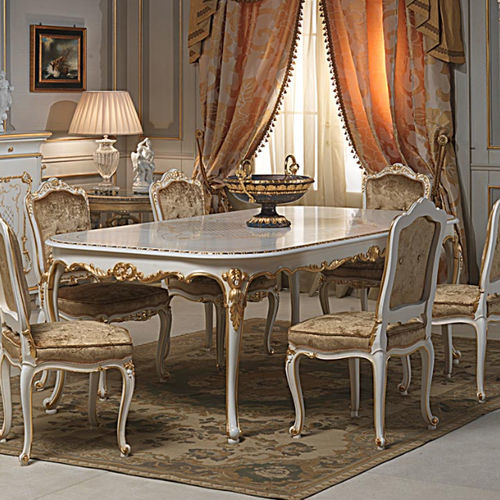 路易十五餐桌 - VENICE - VIMERCATI MEDA LUXURY CLASSIC FURNITURE - 木质 / 木桌脚 / 家用