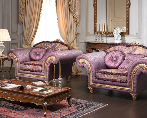 经典风格扶手椅 - IMPERIAL - VIMERCATI MEDA LUXURY CLASSIC FURNITURE - 布料