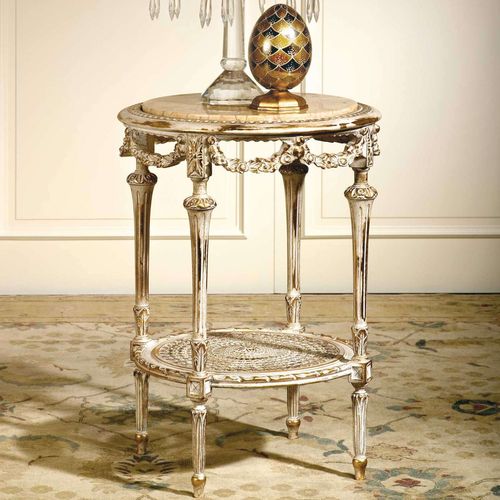 经典风格边桌 - RIALTO - VIMERCATI MEDA LUXURY CLASSIC FURNITURE - 木质 / 大理石 / 木桌脚