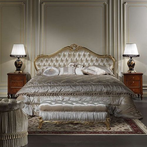 双人床 - Maggiolini 925 - VIMERCATI MEDA LUXURY CLASSIC FURNITURE - 经典风格 / 布艺 / 带软包床头板
