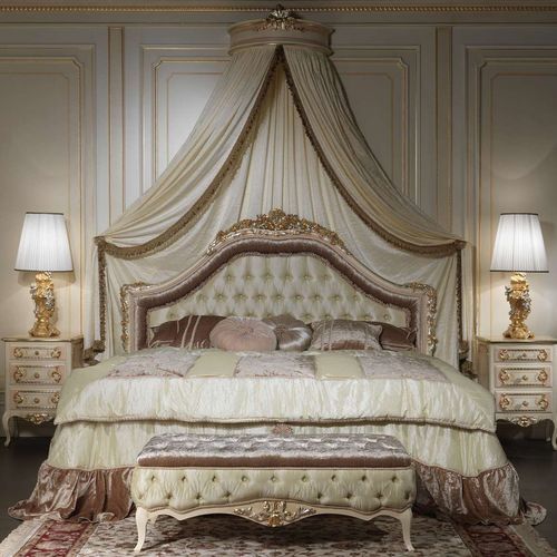 天篷床 - Louvre 943 - VIMERCATI MEDA LUXURY CLASSIC FURNITURE - 双人 / 经典风格 / 布艺