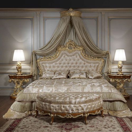 天篷床 - art. 2012 - VIMERCATI MEDA LUXURY CLASSIC FURNITURE - 双人 / 巴洛克 / 布艺