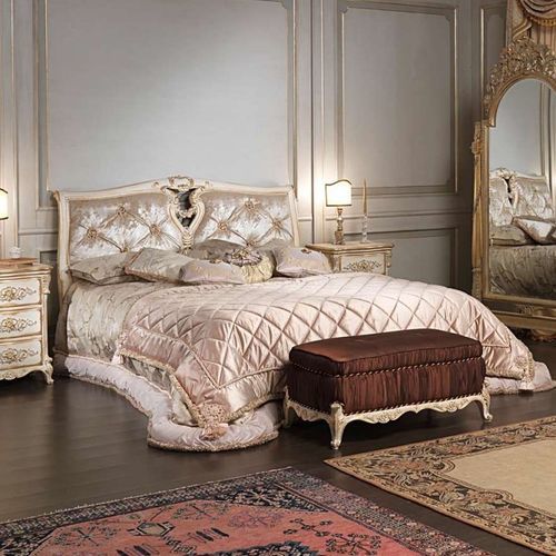双人床 - art. 2006/970 - VIMERCATI MEDA LUXURY CLASSIC FURNITURE - 经典风格 / 布艺 / 带软包床头板