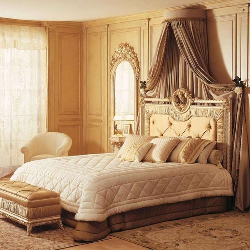 双人床 - Louvre - VIMERCATI MEDA LUXURY CLASSIC FURNITURE - 经典风格 / 布艺 / 带软包床头板