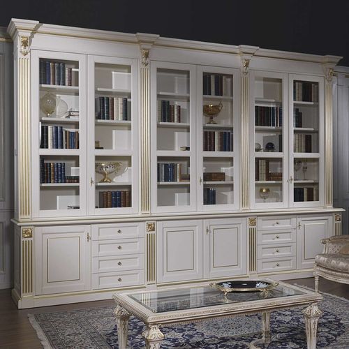 落地式书架 - art. 2009 - VIMERCATI MEDA LUXURY CLASSIC FURNITURE - 经典风格 / 木质 / 玻璃