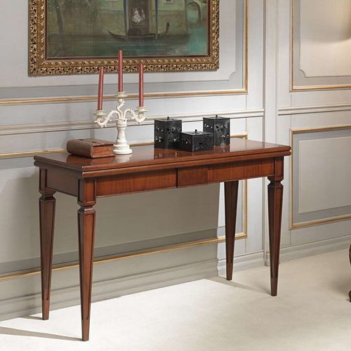 经典风格玄关桌 - art. 955/Q - VIMERCATI MEDA LUXURY CLASSIC FURNITURE - 胡桃木 / 核桃木桌脚 / 长方形