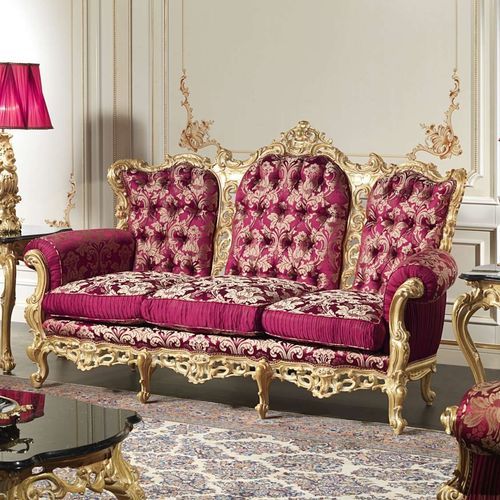 经典风格沙发 - Barocco - VIMERCATI MEDA LUXURY CLASSIC FURNITURE - 客厅 / 布料 / 带扶手