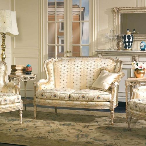 经典风格沙发 - SAN MARCO  - VIMERCATI MEDA LUXURY CLASSIC FURNITURE - 布料 / 带扶手 / 垫式
