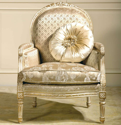 经典风格扶手椅 - RIALTO - VIMERCATI MEDA LUXURY CLASSIC FURNITURE - 布料 / 木质 / 垫式