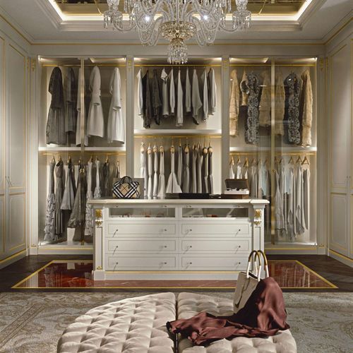 U形衣帽间 - VIMERCATI MEDA LUXURY CLASSIC FURNITURE - 经典风格 / 木质 / 玻璃