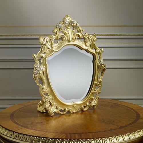 桌面镜 - VIMERCATI MEDA LUXURY CLASSIC FURNITURE - 经典风格 / 金箔木板 / 金色