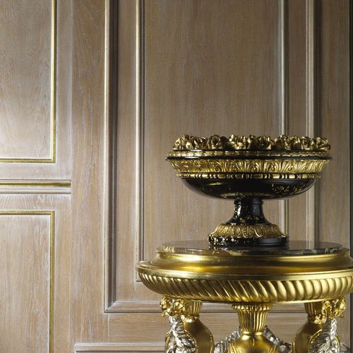 巴洛克风格花瓶 - VIMERCATI MEDA LUXURY CLASSIC FURNITURE - 台式 / 黑色 / 金色