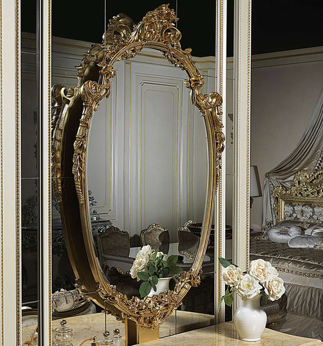 壁挂镜子 - art. 2090 - VIMERCATI MEDA LUXURY CLASSIC FURNITURE - 经典风格 / 椭圆 / 金色