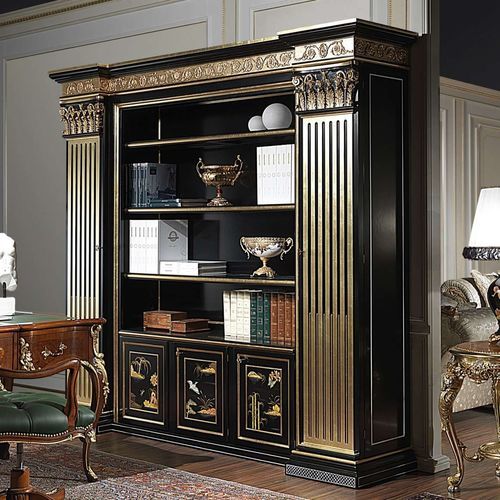 落地式书架 - art. 91 - VIMERCATI MEDA LUXURY CLASSIC FURNITURE - 经典风格 / 漆木 / 带收纳