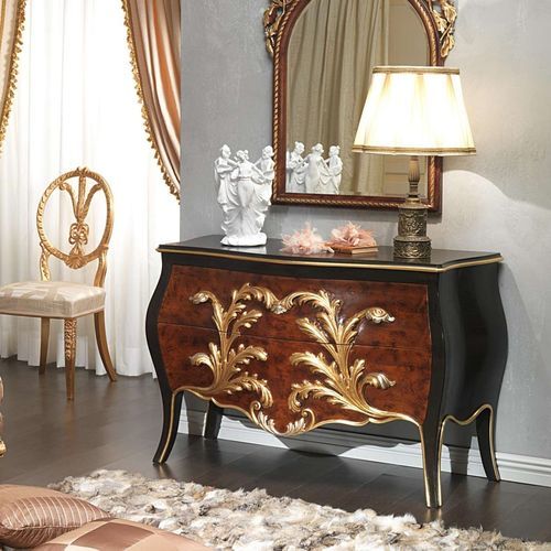路易十五抽屉柜 - EMPERADOR BLACK  - VIMERCATI MEDA LUXURY CLASSIC FURNITURE - 木质 / 带抽屉 / 手工