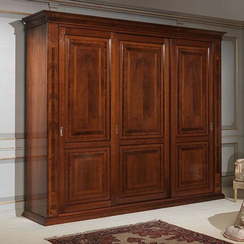 经典风格衣柜 - FRENCH 19TH CENTURY - VIMERCATI MEDA LUXURY CLASSIC FURNITURE - 胡桃木 / 实木 / 滑动门