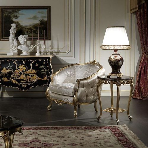 路易十五扶手椅 - Venezia - VIMERCATI MEDA LUXURY CLASSIC FURNITURE - 布料 / 木质 / 手工