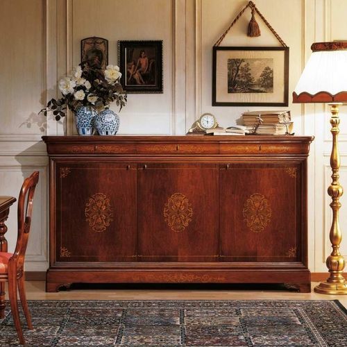 法式餐边柜 - French 19th century - VIMERCATI MEDA LUXURY CLASSIC FURNITURE - 胡桃木 / 带抽屉 / 平开门式