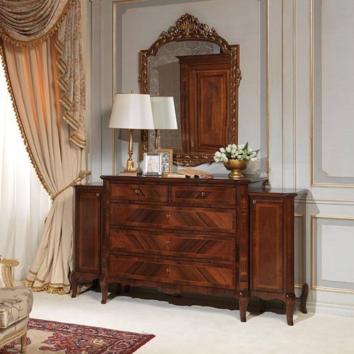 经典风格抽屉柜 - FRENCH 19TH CENTURY - VIMERCATI MEDA LUXURY CLASSIC FURNITURE - 胡桃木 / 带抽屉 / 带镜子
