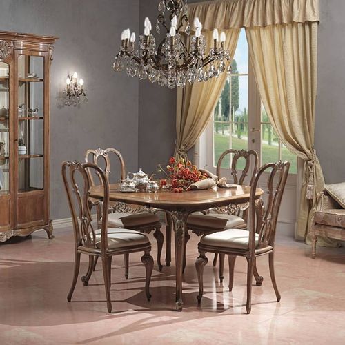 路易十五餐桌 - PARIS - VIMERCATI MEDA LUXURY CLASSIC FURNITURE - 木质 / 木桌脚 / 圆形