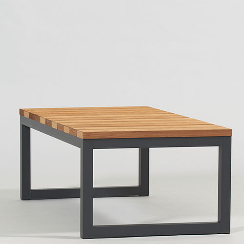 现代风格茶几 - SPIKES - SACHI - Premium Outdoor Furniture - 白蜡木 / 铝制 / 正方形
