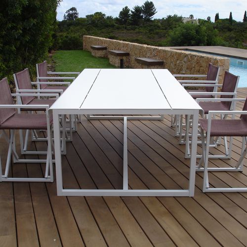 现代风格餐桌 - WEST COAST - SACHI - Premium Outdoor Furniture - 铝制 / 长方形 / 正方形