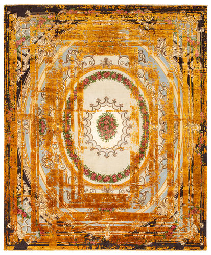 现代风格地毯 - DOUX SECRET FRAME - JAN KATH - Contemporary Rug Art - 图案 / 羊毛 / 丝绸