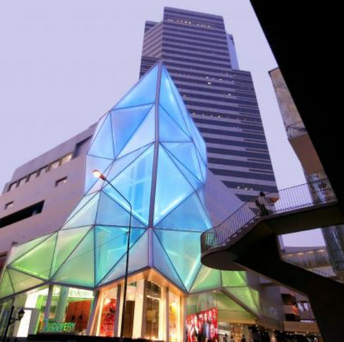 ETFE Texlon®织物类膜材 - SIAM DISCOVERY, THAILAND - Vector Foiltec - 屋顶 / 有色