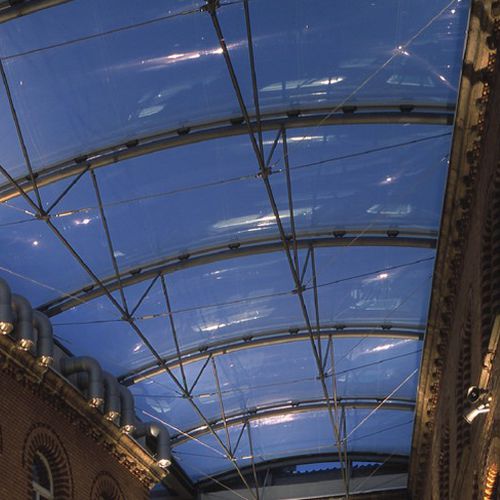 ETFE Texlon®织物类膜材 - KAPUZINERCARRÉE, GERMANY - Vector Foiltec - 用于拉伸结构 / 用于外墙 / 遮阳