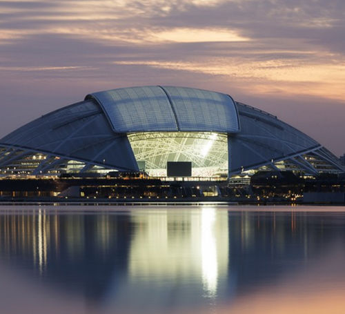 曲线屋顶系统 - SINGAPORE NATIONAL STADIUM AND SPORTS HUB - Vector Foiltec - 金属型材 / ETFE Texlon® / 商用