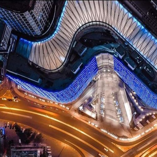 ETFE Texlon®屋顶系统 - THE ASSIMA MALL KUWAIT - Vector Foiltec - 曲线 / 金属型材 / 商用