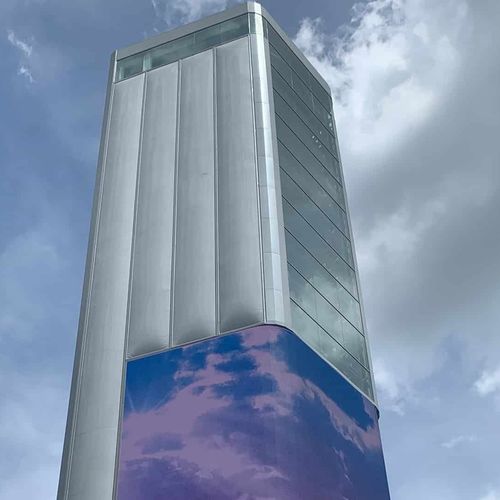 立面板 - TEN SQUARE CAR VENDING MACHINE SINGAPORE - Vector Foiltec - ETFE Texlon® / 立式 / 3D