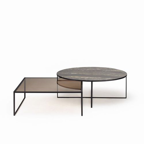 现代风格茶几 - minimize round - YOMEI - 玻璃 / 栎木 / 胡桃木