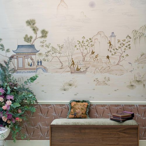 现代风格墙纸 - SINGERIE - Fromental - 场景图案 / 手工 / 手工上漆